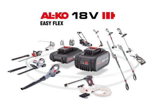 AL-KO 113559 Cordless Easyflex B 50 Li, 18 V/ 2.5 Ah/Li-Ion, total energy 45 WH, runtime 45 min