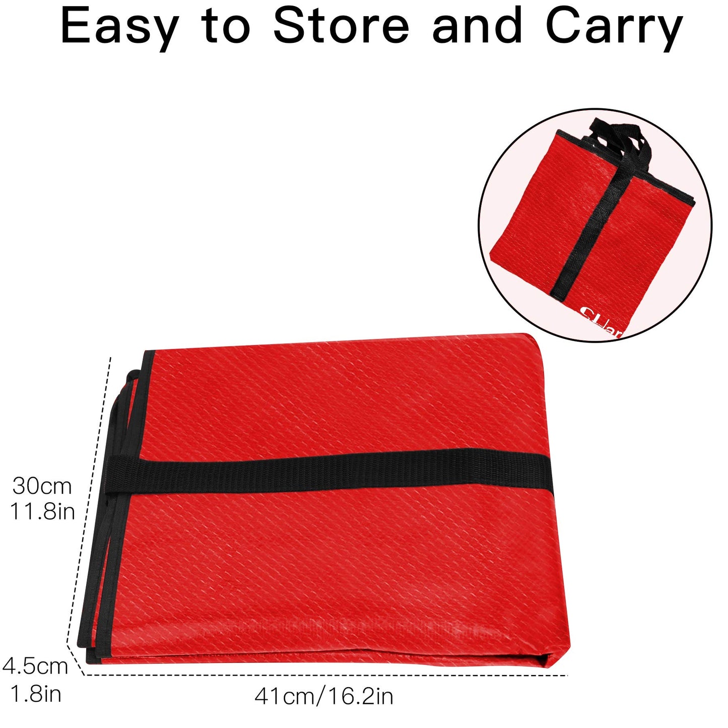 Shareconn Christmas Tree Storage Bag, Waterproof and Tear-Resistant Breathable Storage Bag Christmas Tree Transport Cover Trees Pine Tree Storage Bag - Red