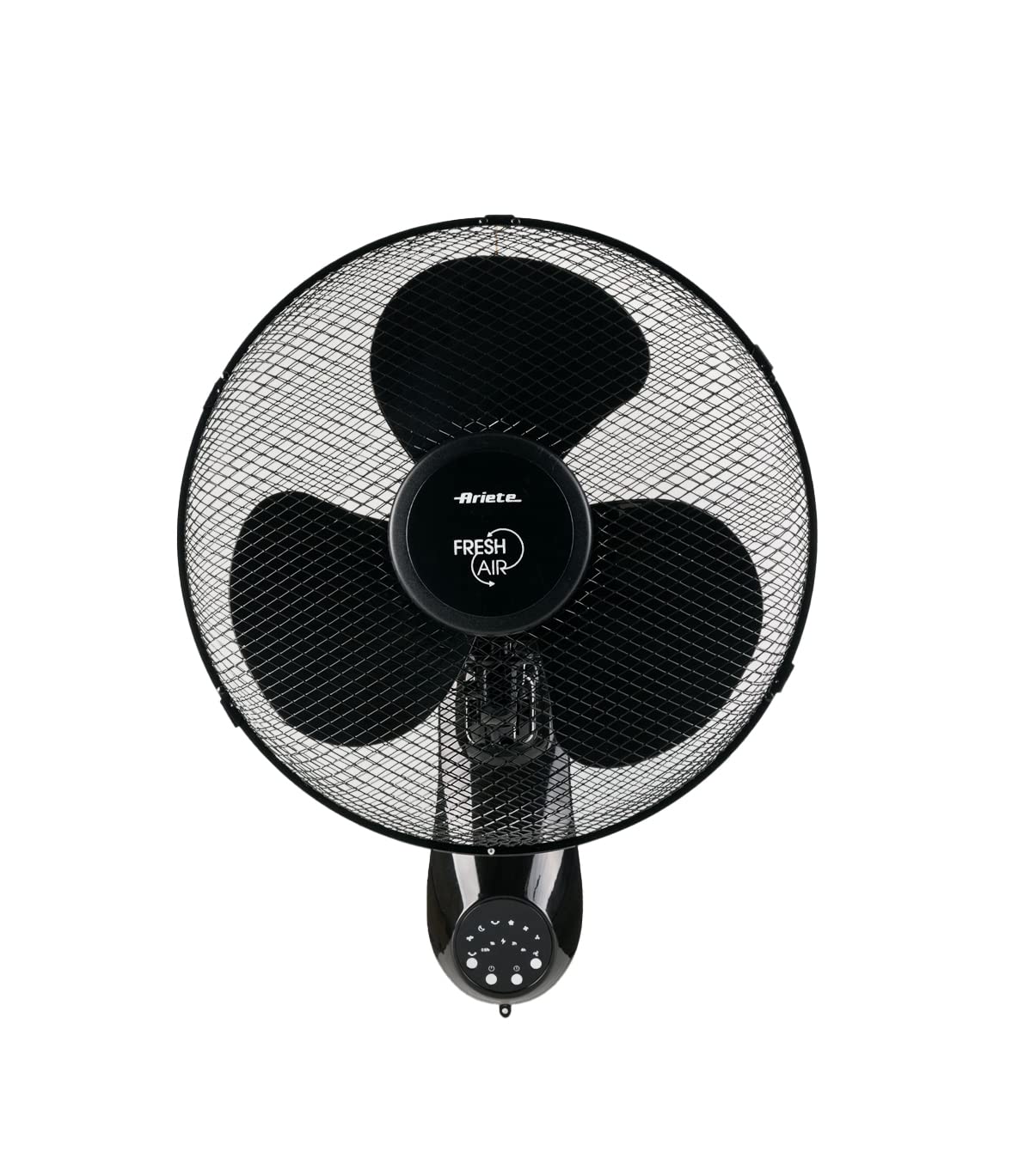 Ariete 802 Wall Fan, 50 W, 3 blades, 40 cm, 3 speeds, 3 ventilation modes, remote control, oscillation function, Black