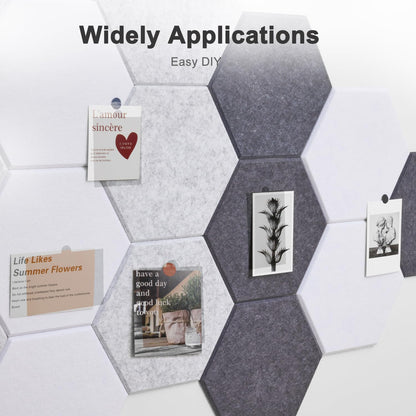 Hexagon acoustic panels, 12 pieces sound absorber for recording studio, living room, gaming decor, children's room, office, walls, ceilings, doors. Self-adhesive acoustic panels, 30 x 26 x 0.9cm, beige.
