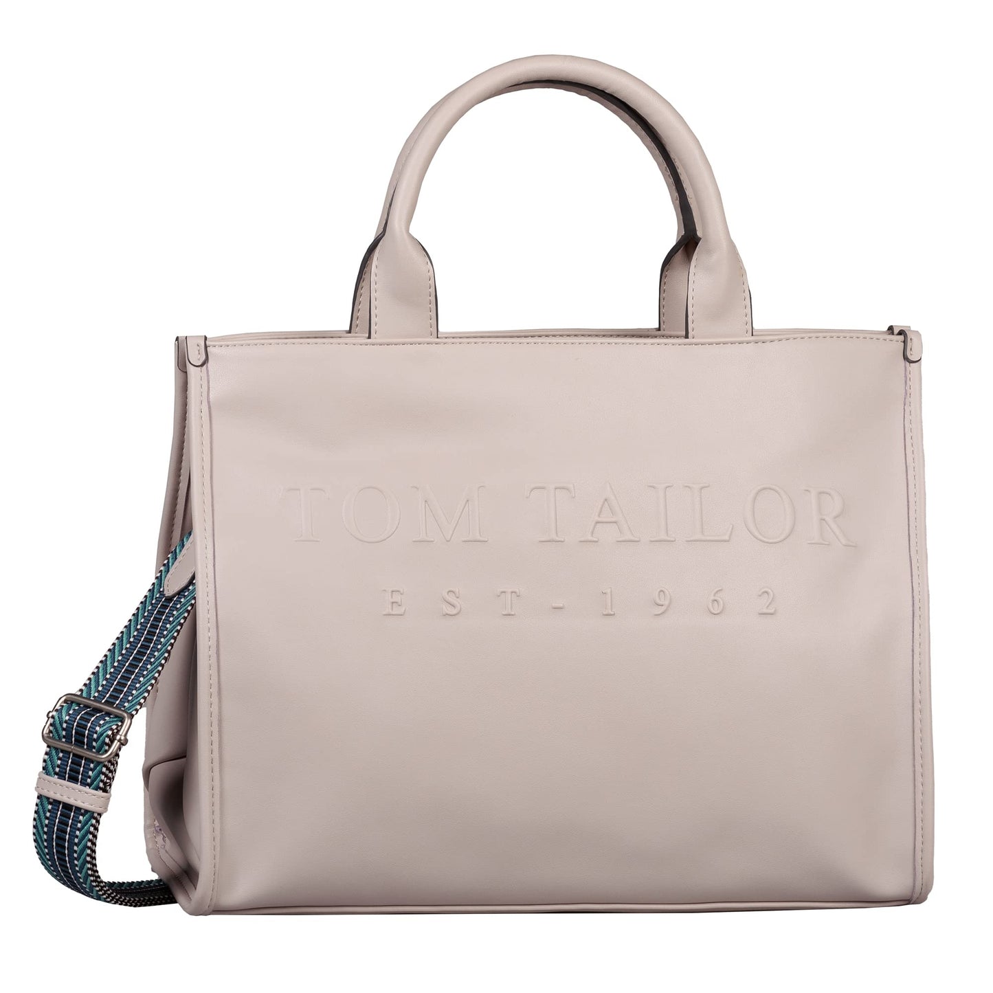 TOM TAILOR bags Teresa women's shopper shoulder bag with zipper medium gray.