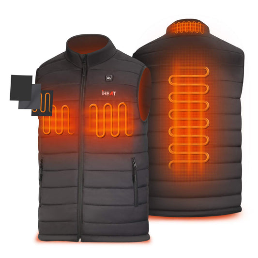 Heated vest for men and women, Electric USB heated vests with QC3.0 14400MAH battery, 3 Adjustable temperature Electric Warm Heated Jacket for outdoor hiking hunting motorcycle camping.