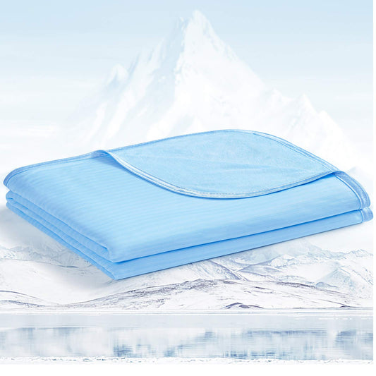 Avoalre Cooling Blanket 150x200cm - lightweight summer blanket with Arc-Chill 3.0, Q-Max＞0.5 Cooling blanket for sleeping, 2 in 1 double-sided Self-cooling blanket for people