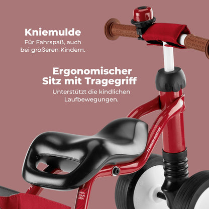 PUKY WUTSCH Bundle | Safe balance bike | For toddlers from 1.5 years | Slide vehicle | Pendulum axle | With safety handlebars | Bavaria Edition