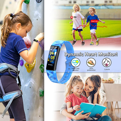 HOFIT Fitness Tracker Kids Watch with Pedometer, Heart Rate and Sleep Monitor, IP68 Waterproof, Activity Tracker with 2 Bands, Gifts for Boys and Girls.