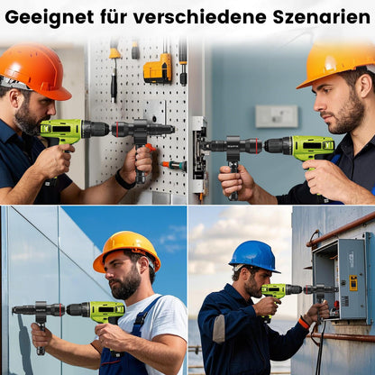 Beaspire 2 In 1 Rivet Nut Gun Attachment Rivet Gun for Cordless Drill & Drill, Electric Rivet Nut Tool Set for 2.4-6.4 mm Rivets, Rivet Nut Gun Set for M3-M12 Nuts