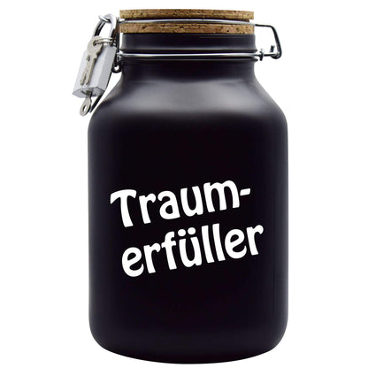 Dream Fulfiller Money Box Gift Idea Black XXL