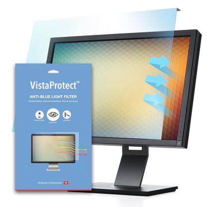 VistaProtect Premium Anti-Blue Light Filter for Computer Monitors, Removable (26" to 27" Inches)