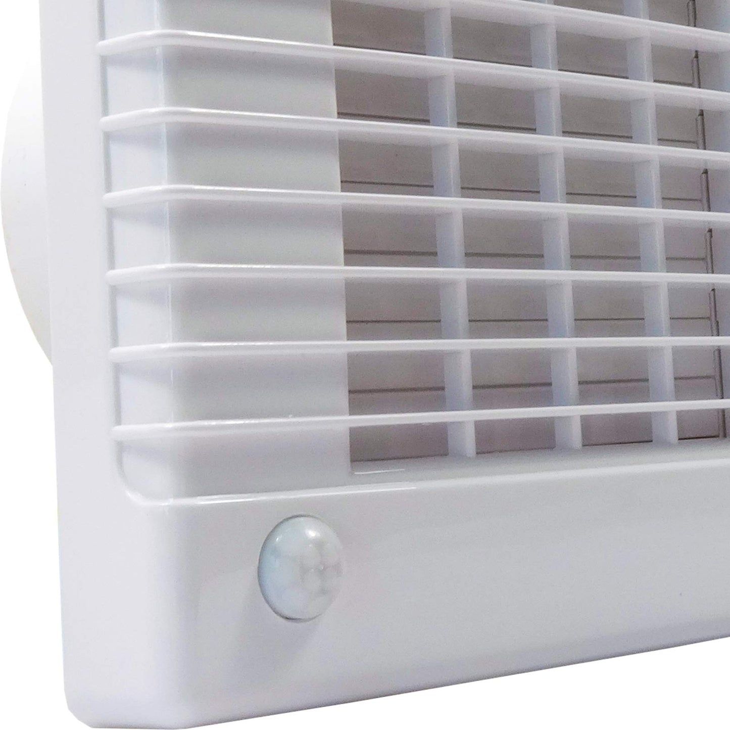 Bathroom exhaust fan with overrun timer, motion sensor, powerful motor, and ball bearings | Dalap 100 LVMZ