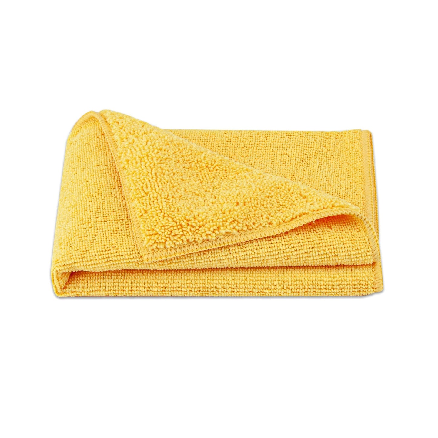 Amazon Basics microfiber towels for cars, dual-sided cleaning cloth, 12 pieces, 40 x 40 cm, Yellow