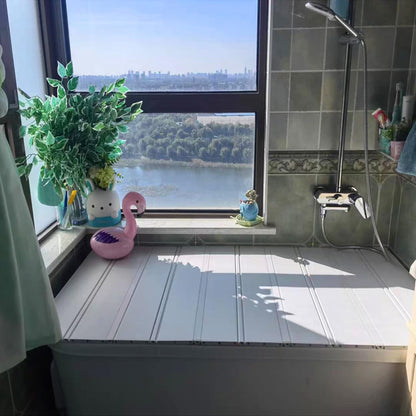 FWTXZTER bathtub cover, 170cm x 70cm x 0.7cm PVC Foldable bathtub board, Dustproof waterproof bathtub tray, Bathtub insulation board for home bathroom hotel spa experience.