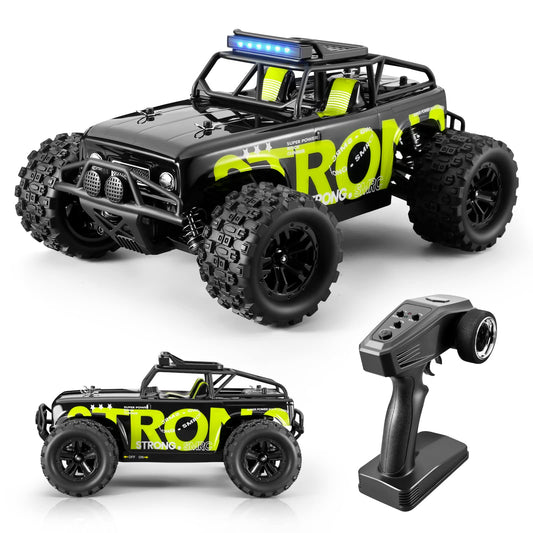SupKonXi RC Car Remote Controlled, 4WD Off-road Vehicle, 40 km/h Racing Car, 1:18 Scale Monster Truck, 2.4GHz All Terrain RC Crawler, 2 Batteries 60 Minutes, Toy Car for Kids Adults