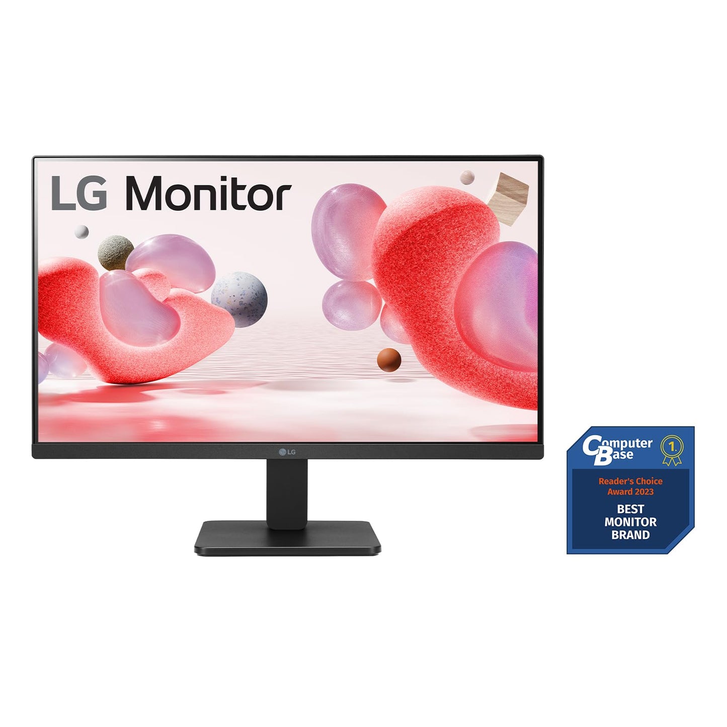 LG Full HD Monitor 24MR400-B.AEUQ - 24-inch, IPS Panel, FreeSync, VESA FDMI, 100Hz, Black