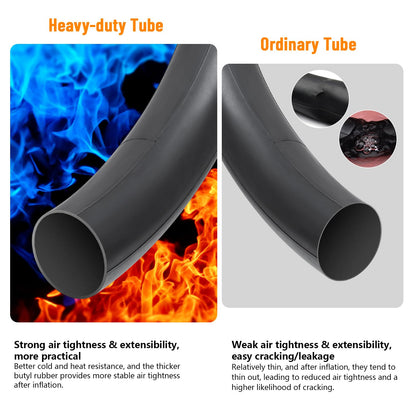 YunSCM 2PCS 45/57-305 Thickened 16 inch Tube 16x1.75 16x1.95 16x2.10 16X2.125 16X2.25 AV32mm Valve Compatible with Road Bikes, Mountain Bikes, Electric Bikes 16 inch Bike Tube 16x1.75/1.95/2.10/2.25
