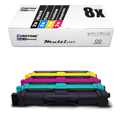 8X Müller Printware Toner set compatible for Brother MFC-L3710CW MFC-L3730CDN MFC-L3740CDN MFC-L3750CDW MFC-L3770CDW, TN-243K TN-243C TN-243M TN-243Y with approx. 3,000/2,300 pages filled.