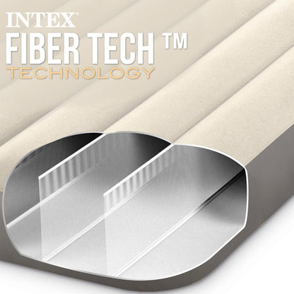 Intex Queen Dura-Beam Series Single High, Taupe/Grey, One Size