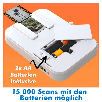 KLIM K2 Mobile Film Scanner 35mm + NEW + Positive & Negative Slide Scanner + Photo Scanner for digitizing + Slide Scanner + Your own development station at home + Digitize slides yourself.