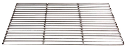 Massive stainless steel grill grate 67 x 40 cm, 6 mm thick, rust-free and electropolished.