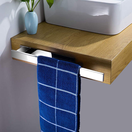 ZUNTO Towel Holder for Bathroom, Drill-Free Towel Bar, Self-Adhesive Towel Ring, Stainless Steel 39cm, Mirror Polished