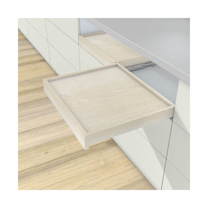 BLUM MOVENTO BLUMOTION S 760H drawer slides, 450mm bottom mount full extension 40kg, 1 pair including coupling and mounting accessories set.