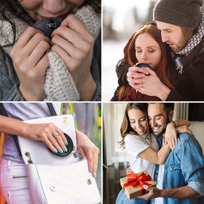 EXTSUD 2 in 1 Portable Pocket Hand Warmer Charger, USB rechargeable hand warmer, 2.1A fast charging power bank winter gift for men and women.