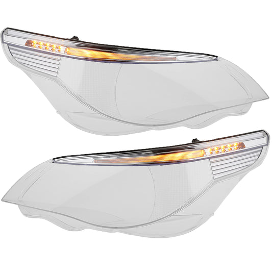 Johns, headlight set suitable for BMW 5 headlight glass E60/E61 07/03-03/07 left, right for Xenon.