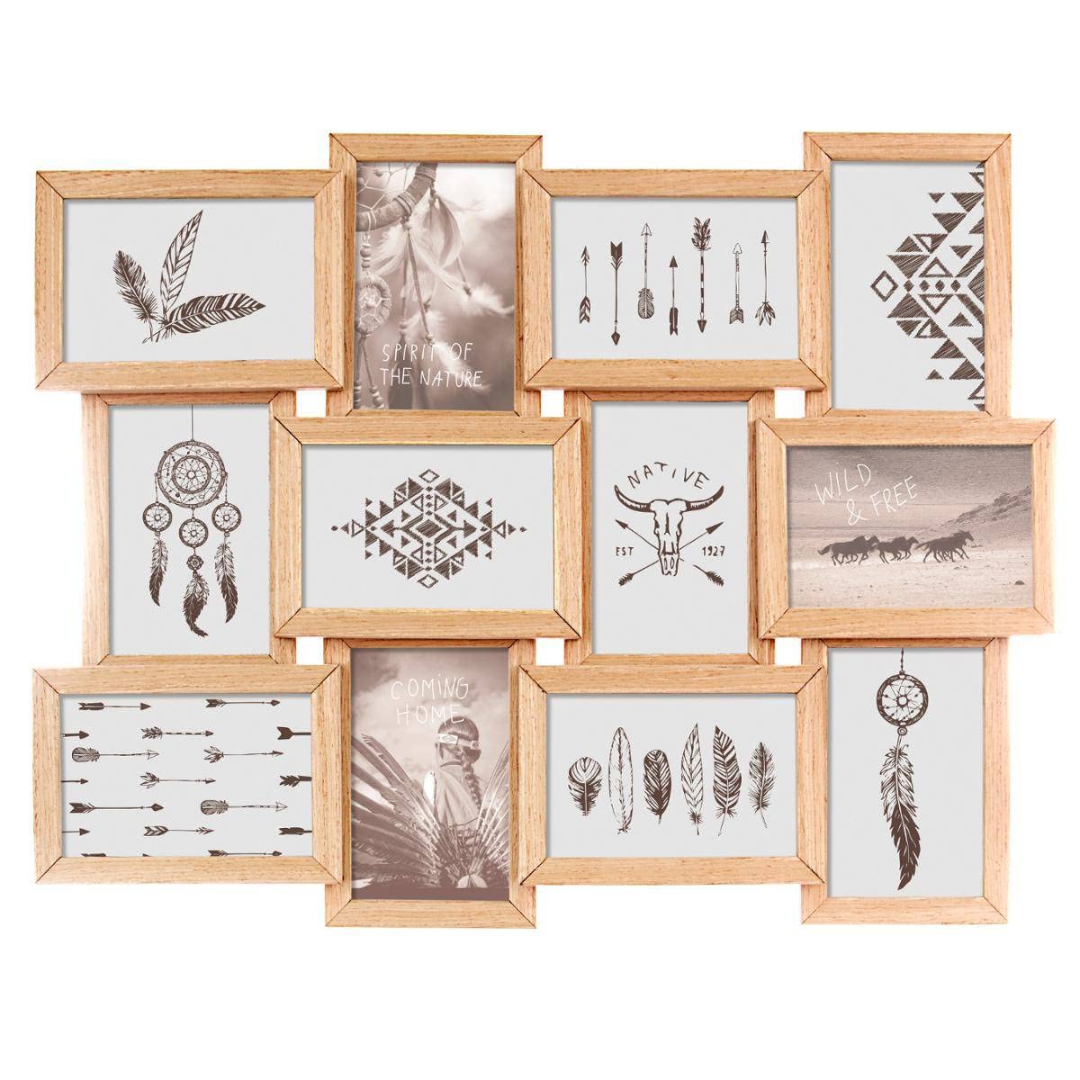 Photo collage - Wood - 12 photos - Beige - Atmosphera interior designer