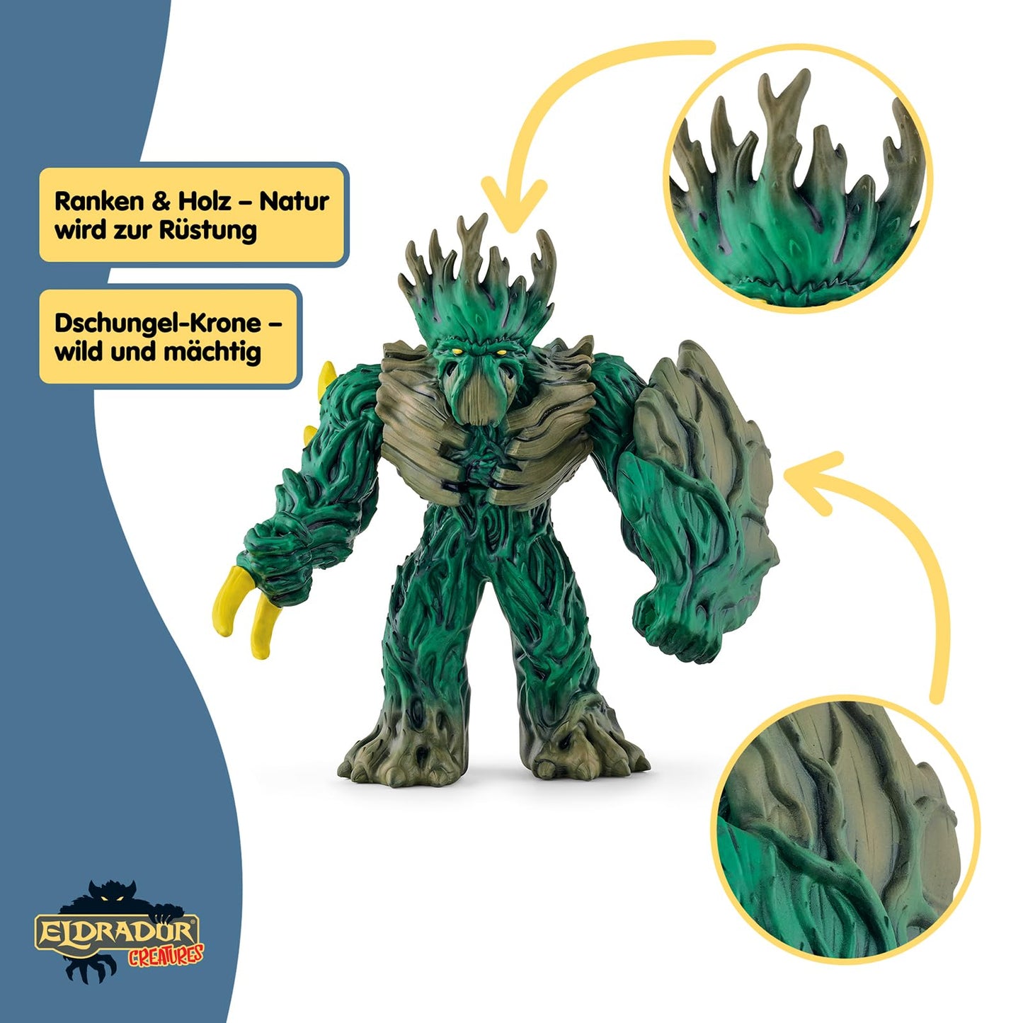 SCHLEICH ELDRADOR Creatures | Jungle King 70151 | ELDRADOR Monster figurine with rotating head and movable arms | great gift for kids | for ages 7 and up | 14 x 7 x 114 cm