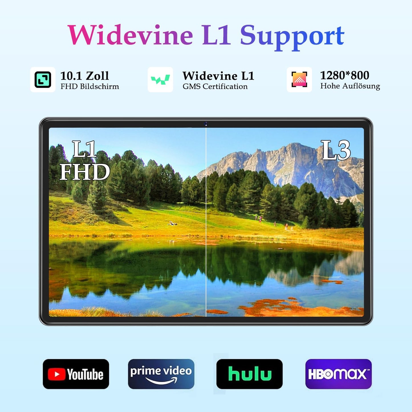 ZIOVO Kids Tablet 10-inch Android 14 with 20GB RAM + 128GB ROM (TF 1TB), WiFi 6, Octa-Core, Widevine L1, Parental Control, 6000mAh, BT 5.0, GMS Certified Kids Tablet with Eva Case - Green