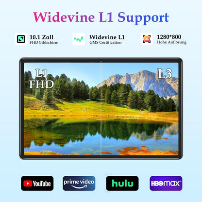 ZIOVO Kids Tablet 10-inch Android 14 with 20GB RAM + 128GB ROM (TF 1TB), WiFi 6, Octa-Core, Widevine L1, Parental Control, 6000mAh, BT 5.0, GMS Certified Kids Tablet with Eva Case - Green