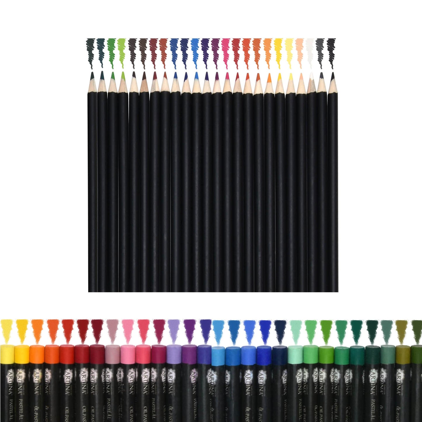 Artina 127-piece painting set Bologna XXL artist set with FSC wood painting case - acrylic paints, watercolor paints, colored pencils, pastel pencils, fineliners, pencils - large drawing set with storage for beginners