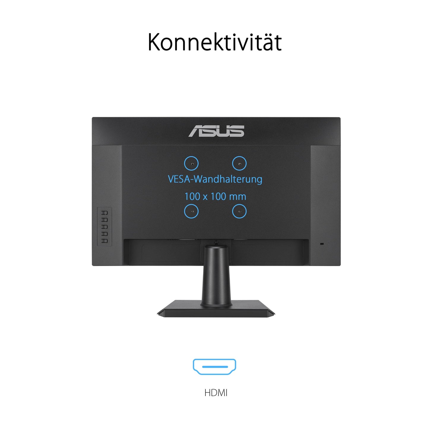 ASUS Eye Care VA27EHF - 27 inch Full HD monitor - Frameless, Flicker-Free, Blue Light Filter, Adaptive-Sync - 1ms MPRT, 100 Hz, 16:9 IPS panel, 1920x1080 - HDMI