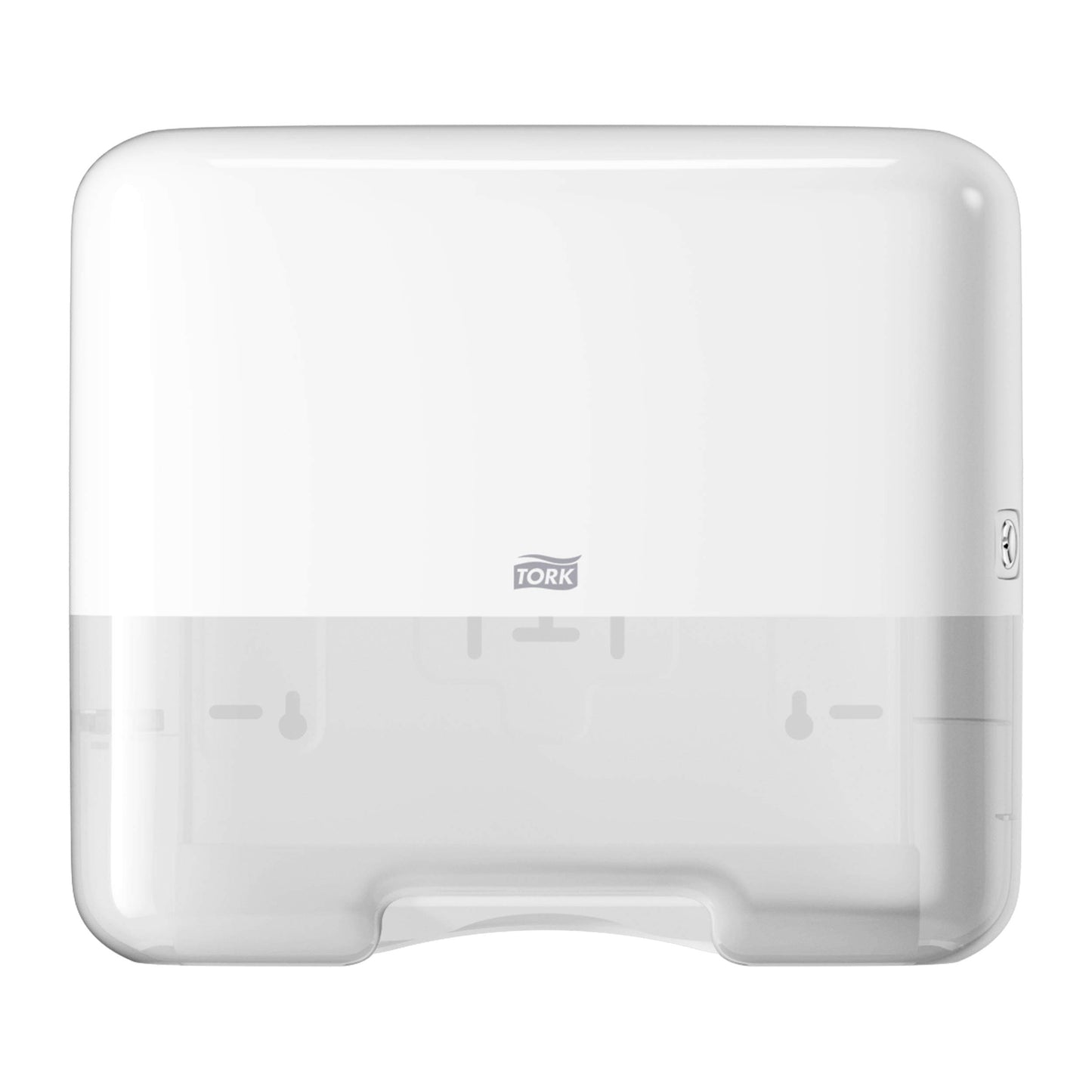 Tork Mini dispenser for zigzag and plyfold paper towels 553100, Elevation Design - Compact H3 towel dispenser for folded towels for single sheet removal, white