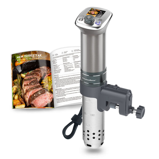 KitchenBoss Sous Vide Precision Cooker-Low Temperature: Cooker for kitchen with low temperature, 1100W, IPX7 waterproof, low temperature.