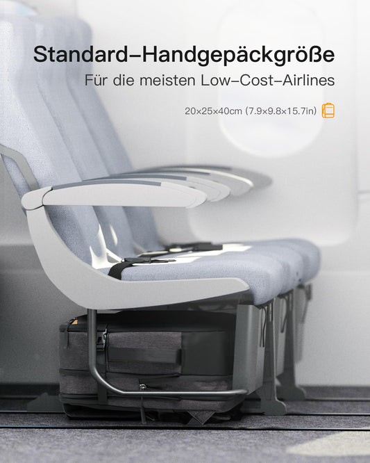 Inateck 17-20L Ryanair carry-on backpack 40x20x25 for women and men, laptop backpack compatible with 14-inch MacBook Pro.