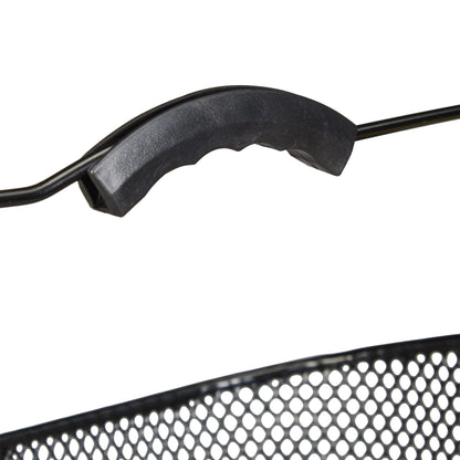 3 x front bike basket, removable, with click system, metal handlebar basket, tightly woven, dimensions 27x34.5x26cm, black