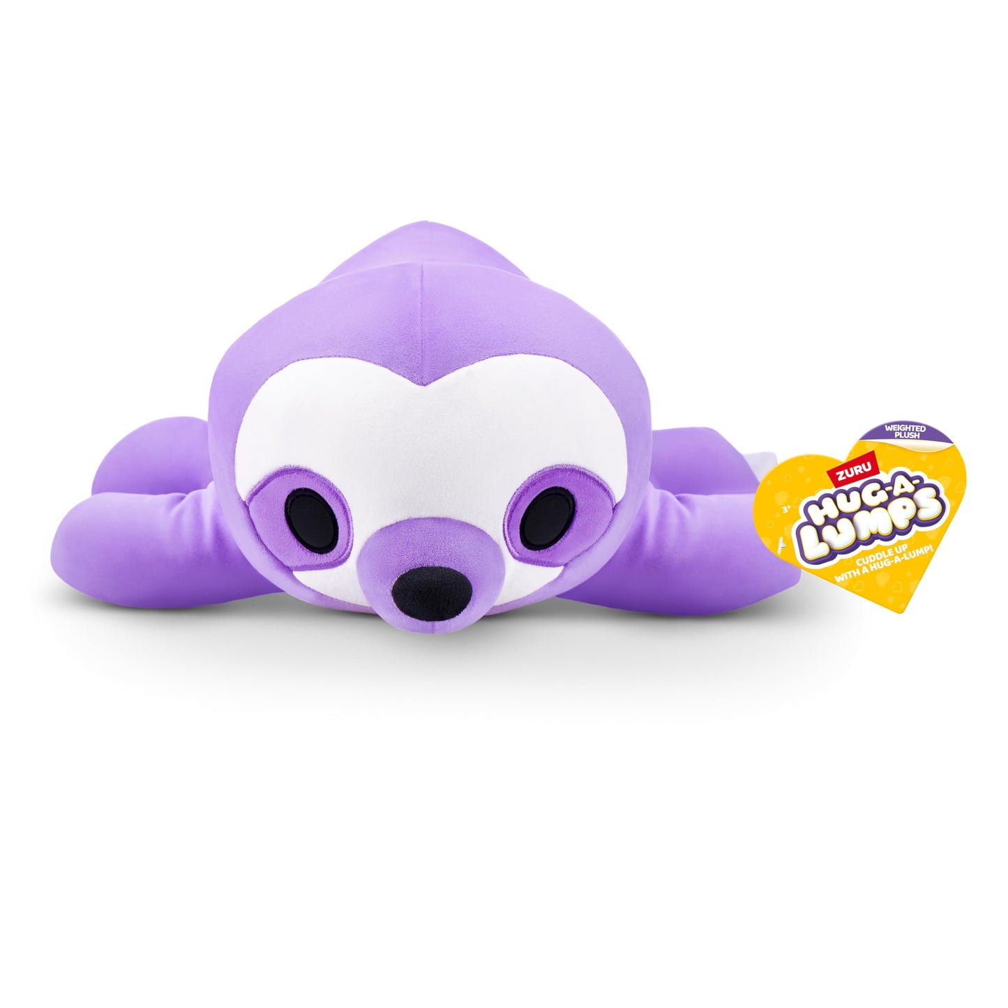 Hug-A-Lumps, cozy soft comforting plush toy, weighted plush toy 1.5 kg (35 cm), Sloth (Sydney) by ZURU, Mother's Day gift.