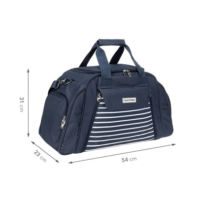 anndora picnic bag with cooling compartment navy blue white striped 29 pieces 4 persons