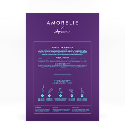 AMORELIE Erotic Advent Calendar 2023 for couples, singles & adults | Sensual set with 24 surprises.