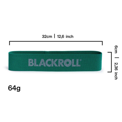 BLACKROLL® Loop Band Set (6 pieces), fitness band set for functional training, skin-friendly training bands in 6 strengths, flexible resistance bands for at home, office, or park, Made in Germany.