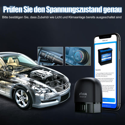 XTOOL AD20 Pro OBD2 diagnostic tool car scanner All System Scan, OBD2 code reader with DTC definition, Oil reset, 13+ languages, voltage detection, lifelong free updates, for iOS and Android.
