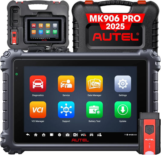 Autel Car Diagnostic Tool MaxiCOM MK906Pro OBD2 Scanner, upgraded from MK908/MS906BT, same as MS906 Pro, ECU coding, bi-directional control, 36+ services, 10 high-end functions, all systems.
