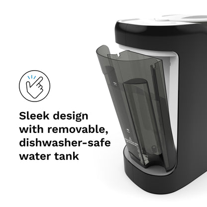 Baby Brezza Formula Pro Advanced - Automatic Bottle Maker - Mixes formula & water perfectly at the push of a button - 3 temperatures - For all bottles & powders - BPA-free - White/Black