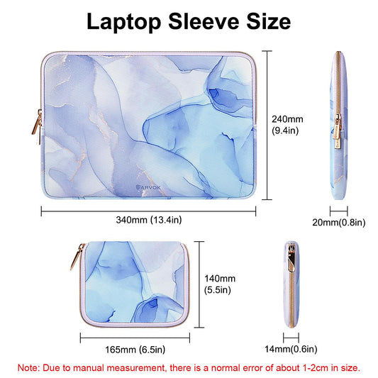 ARVOK Laptop Sleeve for MacBook Air 13 M3 M2 M1 2024 2023-2012, MacBook Pro 14/13 M4 M3 M2 M1, Sleeve Case for 13 Inch Surface Laptop, MateBook D14, Lenovo Dell