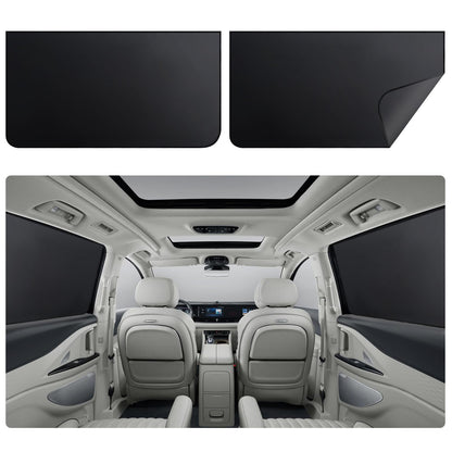 ZATOOTO Car Sunshade for Baby, Side Window Magnetic Sunshade, Black, Large, 100 * 54cm, 2 Pieces.