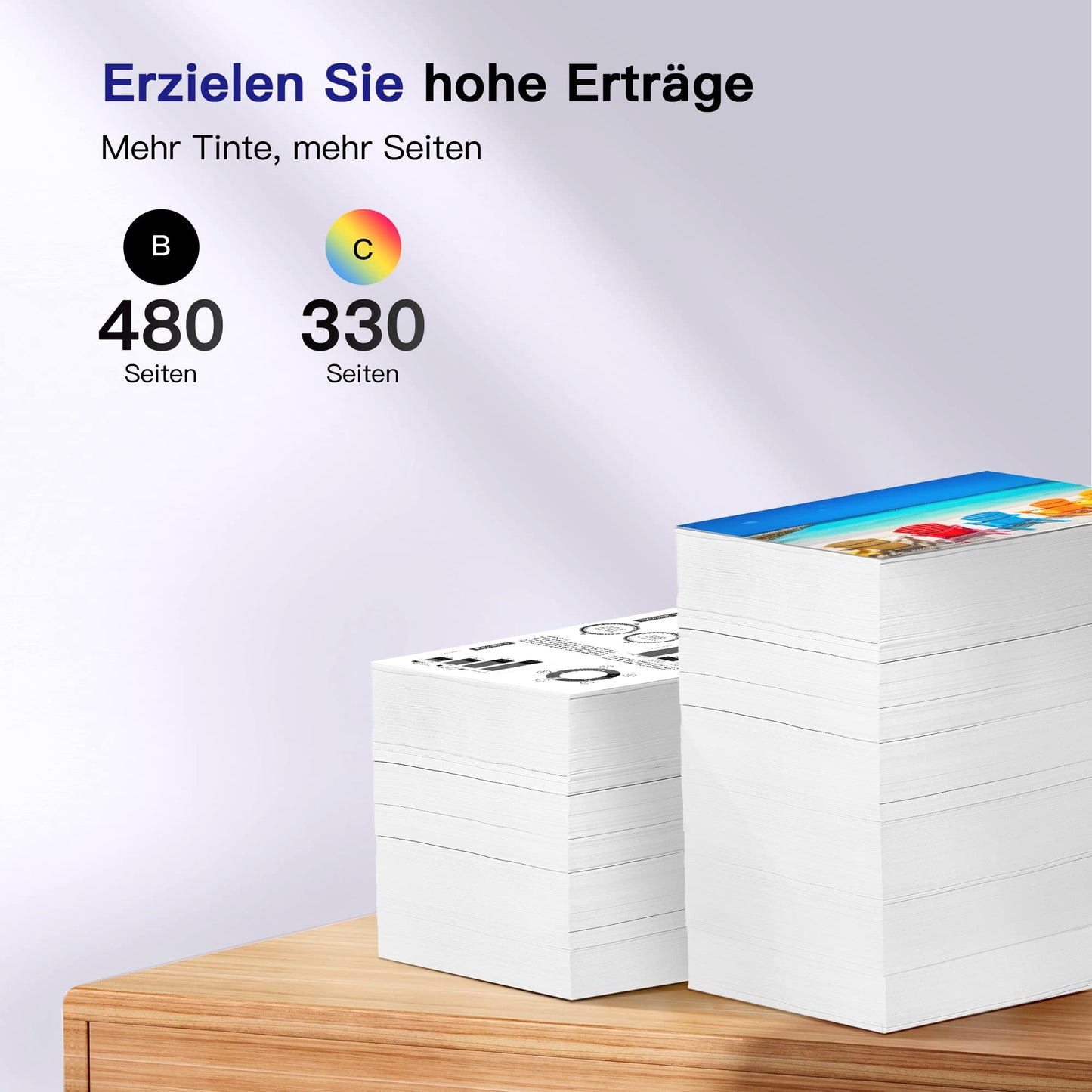 VVQV 301 XL Printer Ink Cartridges Multipack Replacement for HP 301 Printer Ink Cartridges for HP 301 XL 301XL for HP Envy 4500 5530 5534 4504 DeskJet 2540 1510 2544 2549 OfficeJet 4630 4632 2620 2622 (Black, Color)