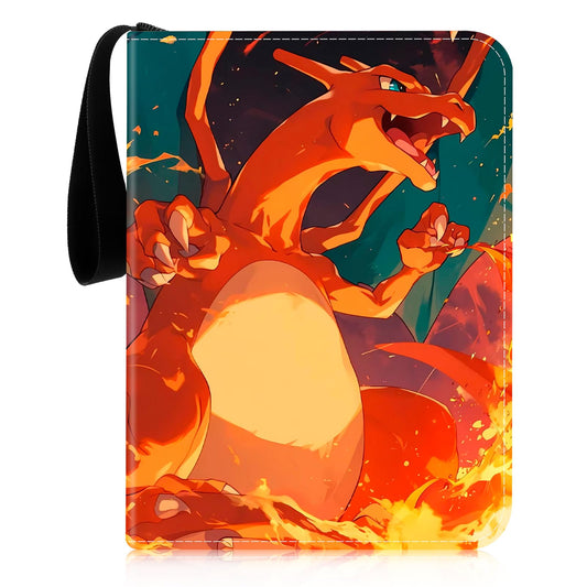 Thingehoy Collectible Card Album, Pokemon Card Collecting Album, Card Holder Binder Album, Birthday Gifts for Kids, 50 Pages 400 Card Capacity