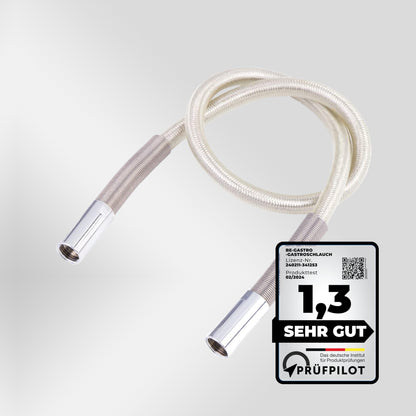 BE-GASTRO® I Professional gastro hose with 120cm shower hose including special kink protection | 1/2" standard AG | Replacement hose for dish sprayer/gastro sprayer gastro hose 1200mm