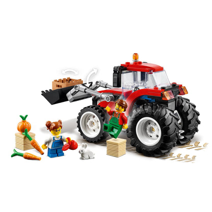LEGO Icons Wildflower Bouquet set, artificial flowers & City Tractor toy, farm set with minifigures and animal figures, great gift for boys and girls aged 5+ 60287