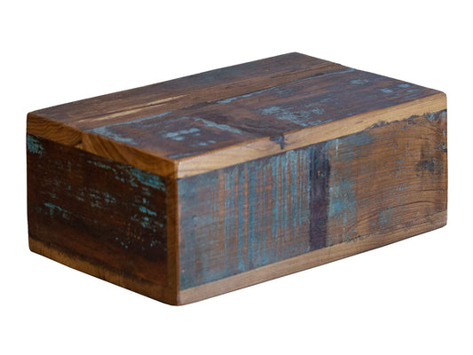 Woodkings® Wall shelf with secret compartment drawer Old wood rustic brown colored Shelf Nightstand